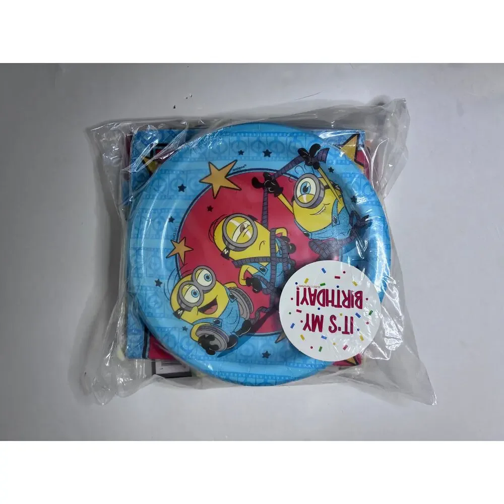 Minions Birthday Party Decorations Set for 16 Guests Banner Plates Napkins
